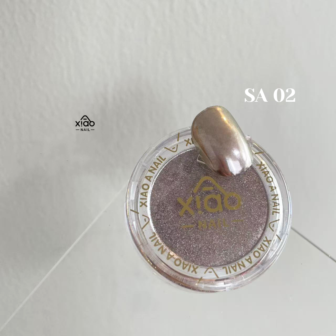 Xiao A - Smoke Veil Chrome Powder Set (4 Smoky Luxe Shades)