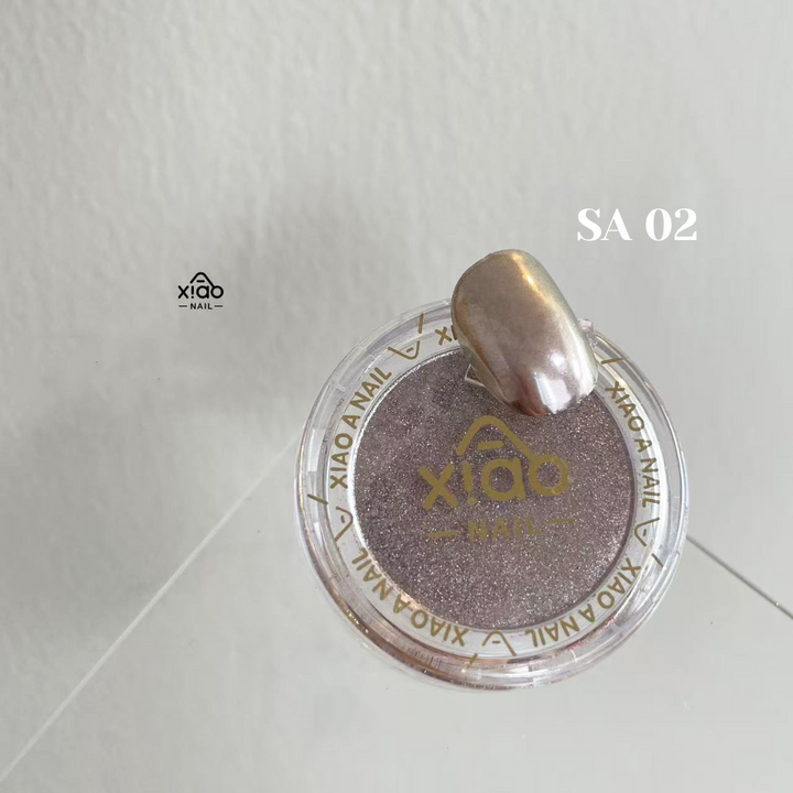 Xiao A - Smoke Veil Chrome Powder Set (4 Smoky Luxe Shades)