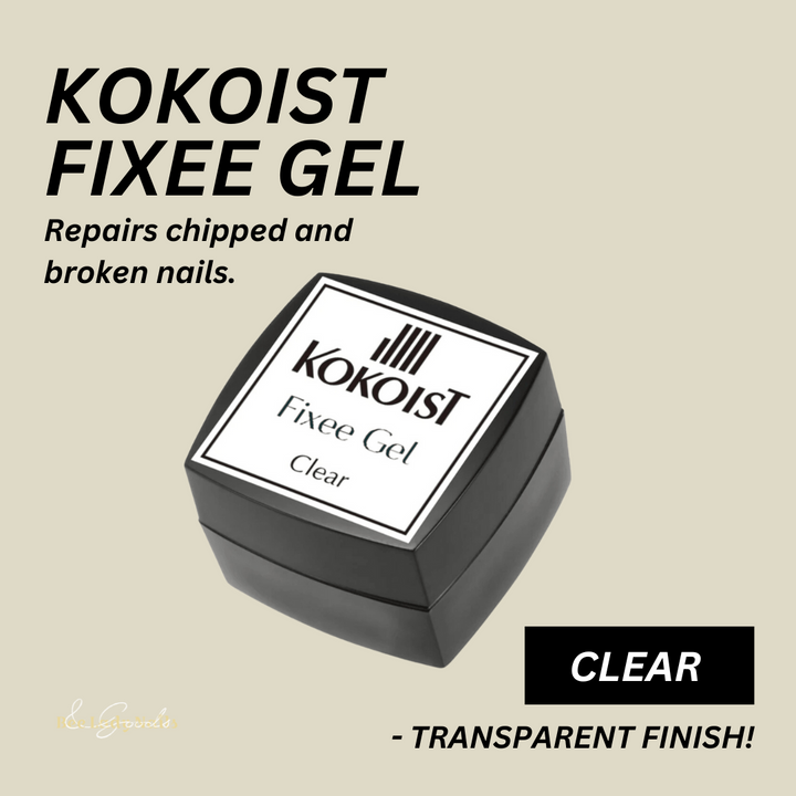 KOKOIST - Fixee Gel Clear - Repairs chipped and broken nails.