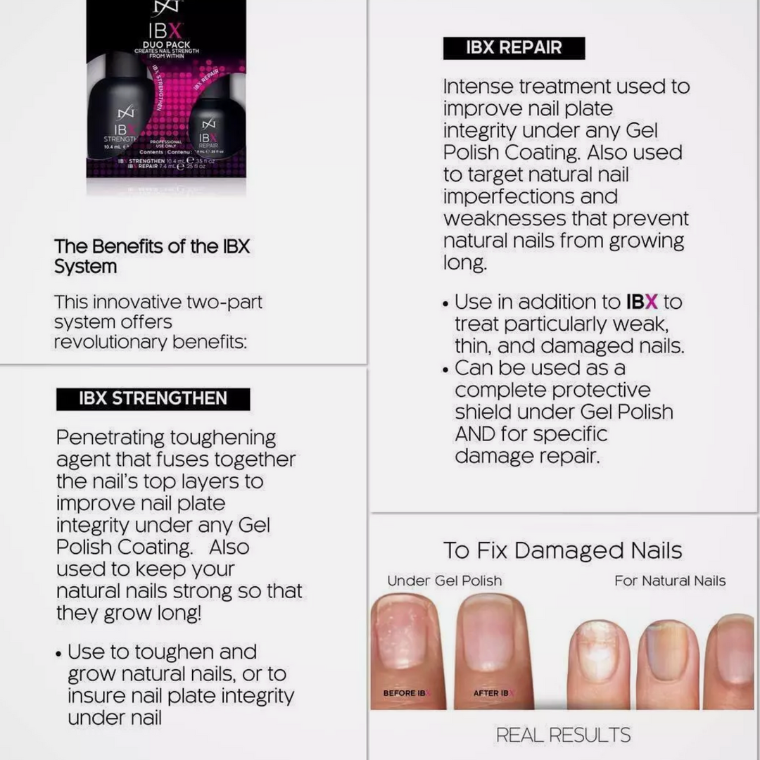 IBX DUO PACK - Natural Nail Strengthening + Repair Treatment