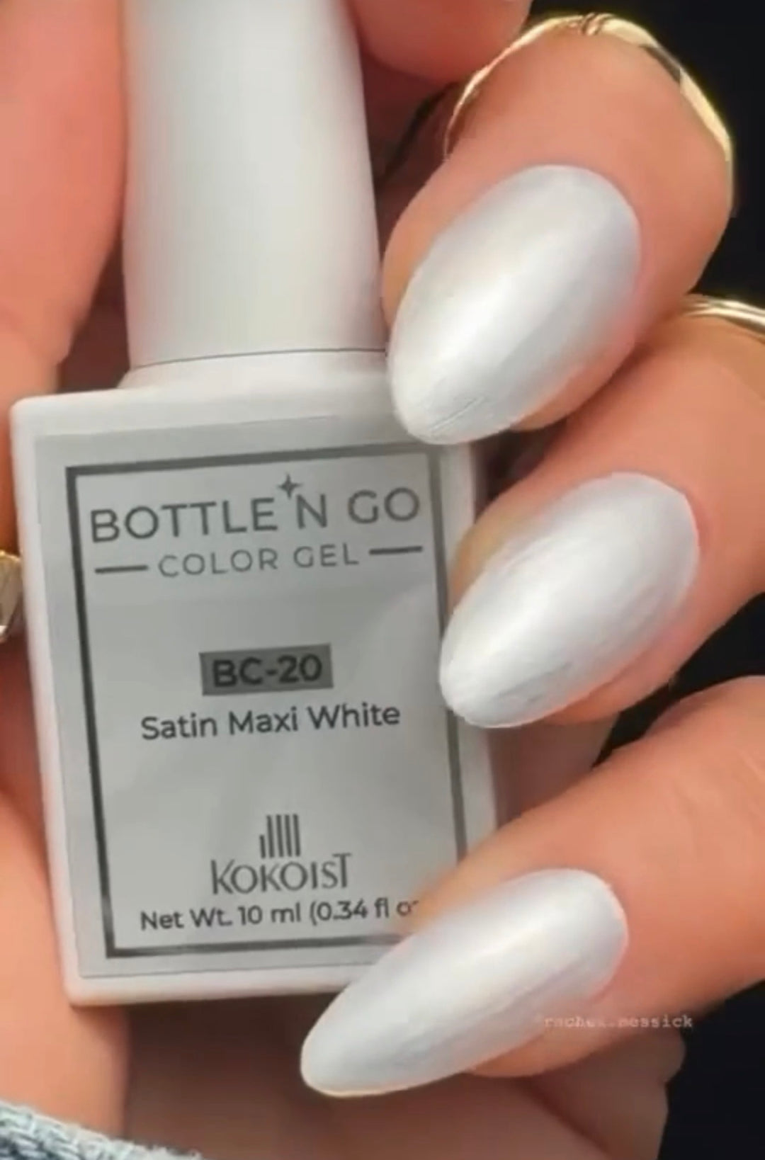 KOKOIST Bottle 'N Go Colour Gel BC-20 Satin Maxi White