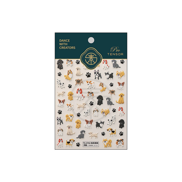 Tensor Nail Sticker - Dog 1