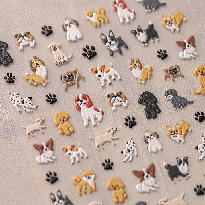 Tensor Nail Sticker - Dog 1