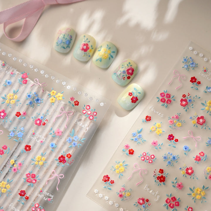 Tensor Nail Sticker - Spring Flowers
