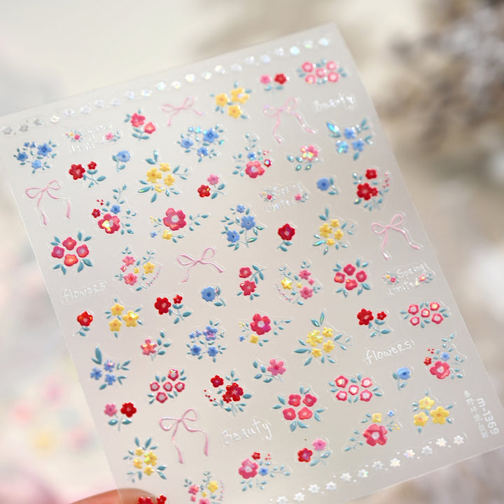 Tensor Nail Sticker - Spring Flowers