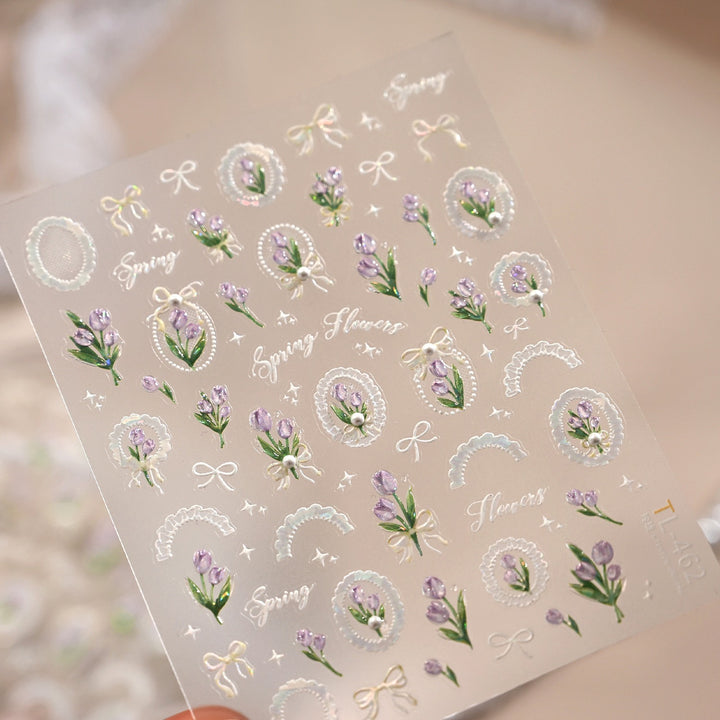 Tensor Nail Sticker - Spring Tulip