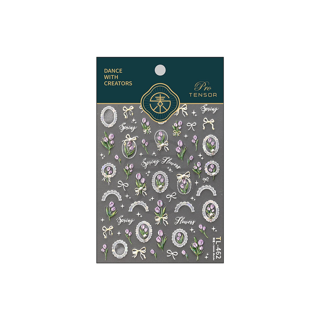 Tensor Nail Sticker - Spring Tulip