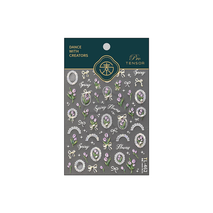 Tensor Nail Sticker - Spring Tulip