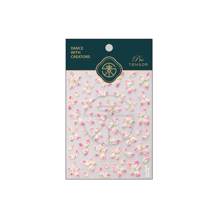 Tensor Nail Sticker - Pink Flower