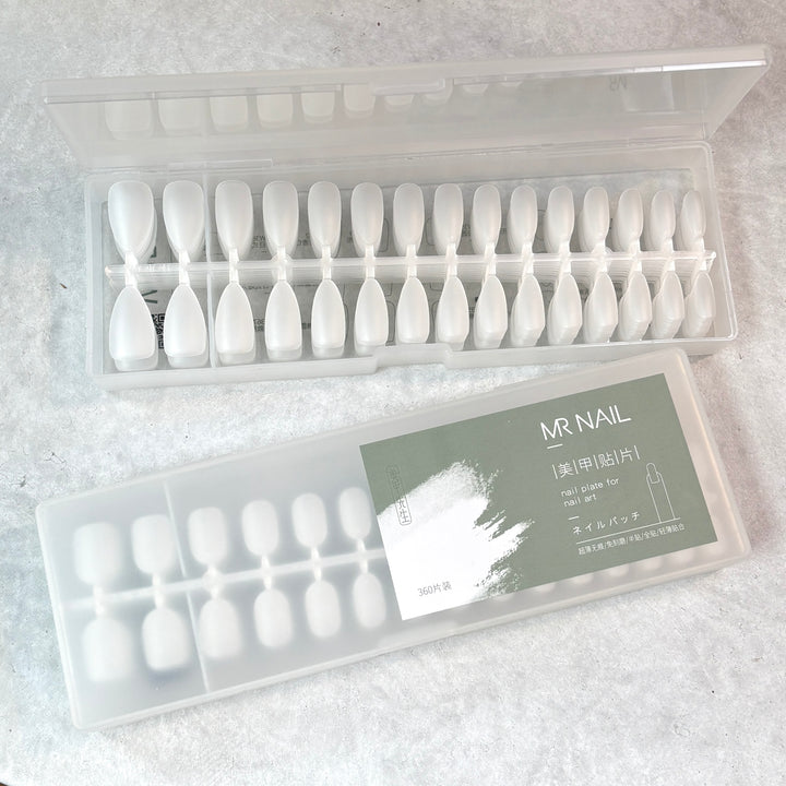 Bee Lady Nails - MR Nail Full Cover Tips W355 Long Oval (360pcs)