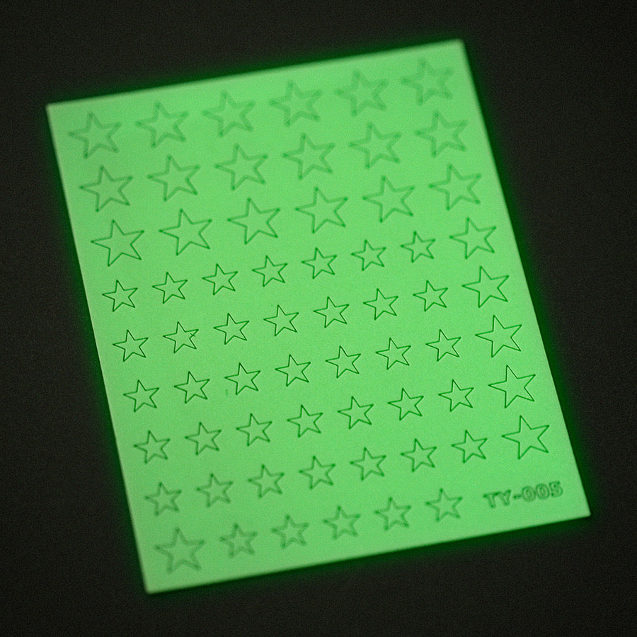 Tensor Nail Sticker - Glow in dark (Star)