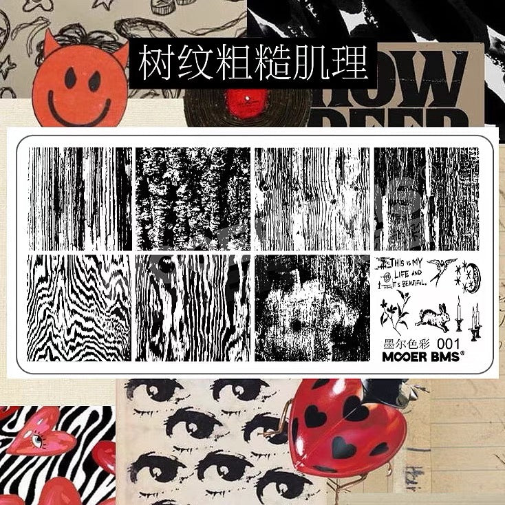 MOOER BMS - Stamping Plate Forest Grain 001