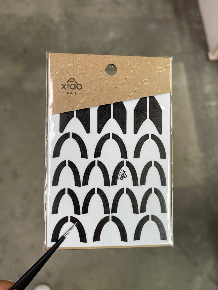 Xiao A - French Airbrush Stencil Sticker