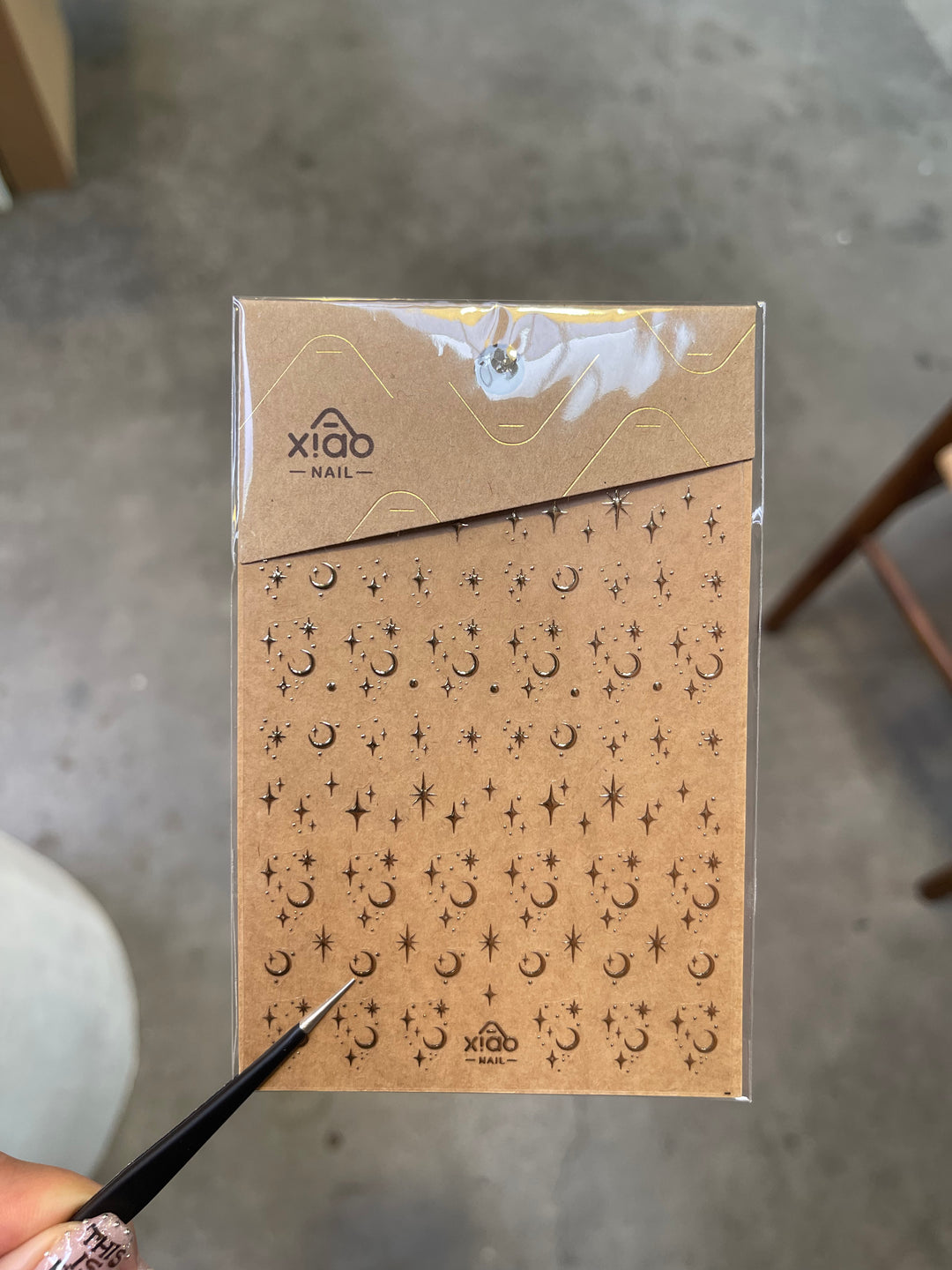 Xiao A - Moon & Star Nail Sticker