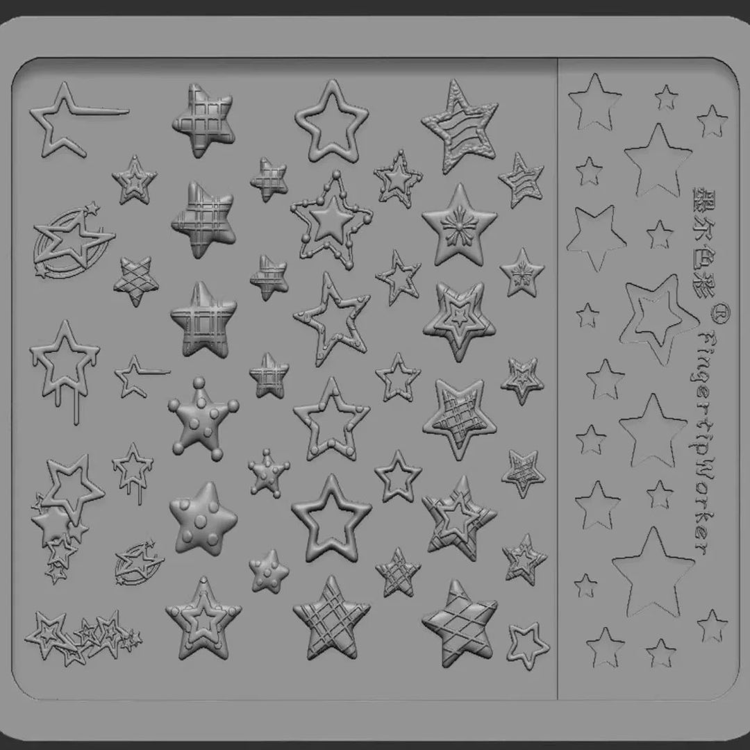 Mooer - 3D Art Silicone Mold - Star MIx