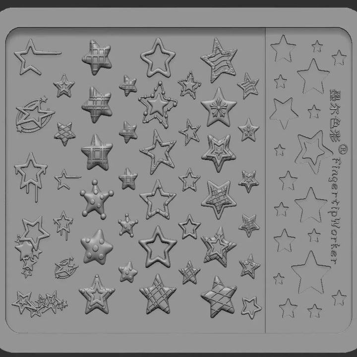 Mooer - 3D Art Silicone Mold - Star MIx