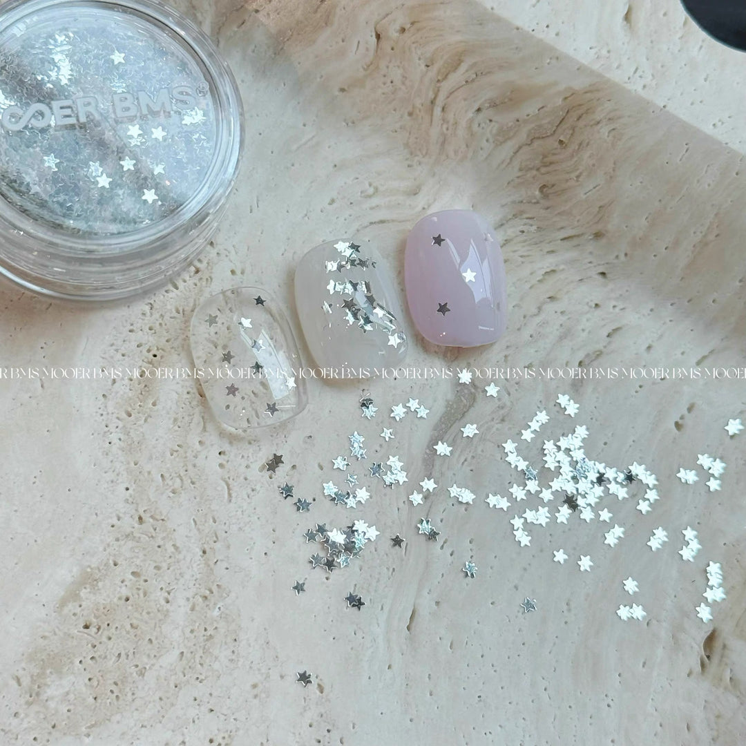 MOOER - Classic Mini Silver Star Glitter