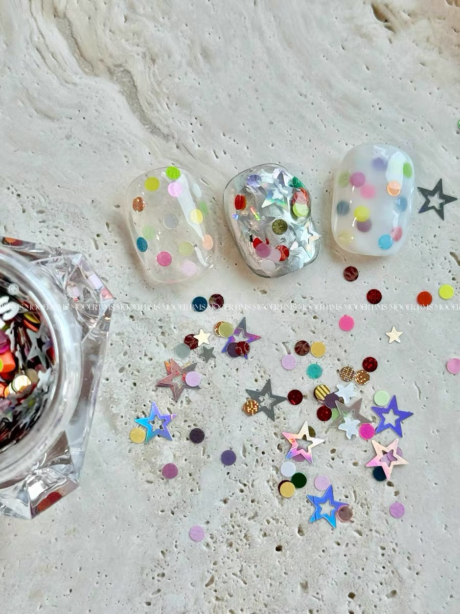MOOER - Rainbow Star Glitter Mix