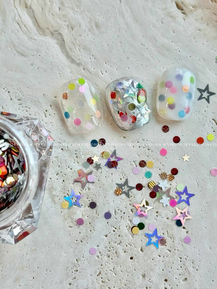 MOOER - Rainbow Star Glitter Mix