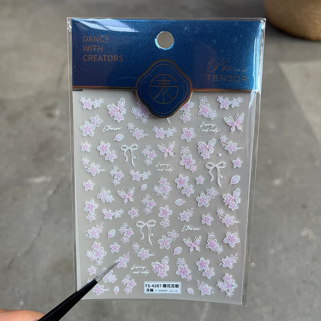 Tensor Nail Sticker - Flower 2