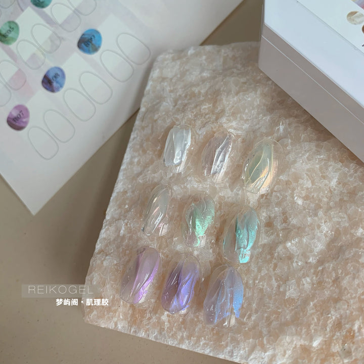 Reikogel - Iridescent Pearl Texture Gel | 9 Colours Palette