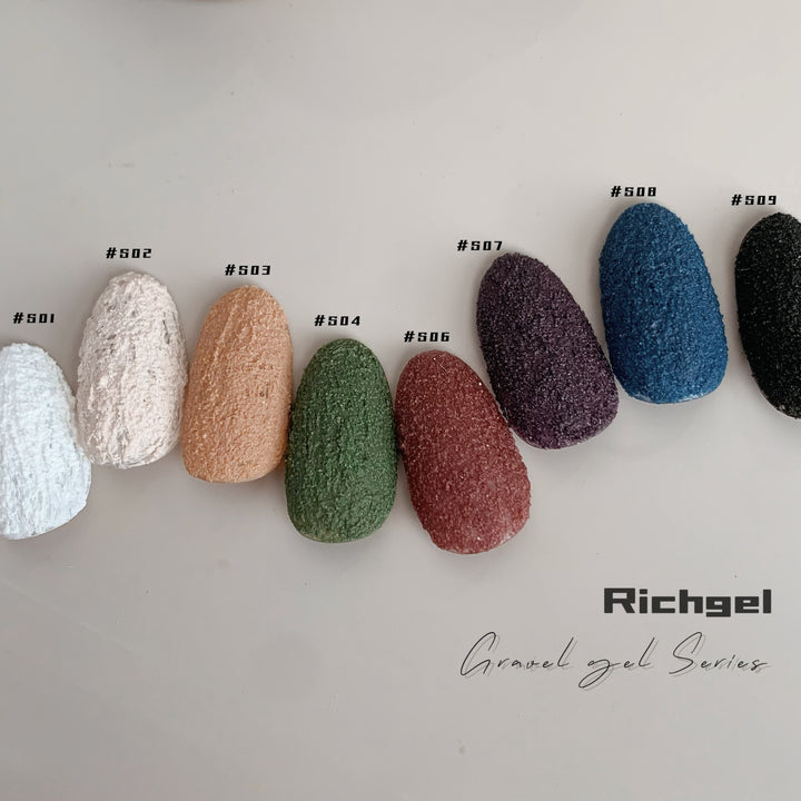 Richgel - Gravel Texture Gel S02 Ivory Sand | 4g