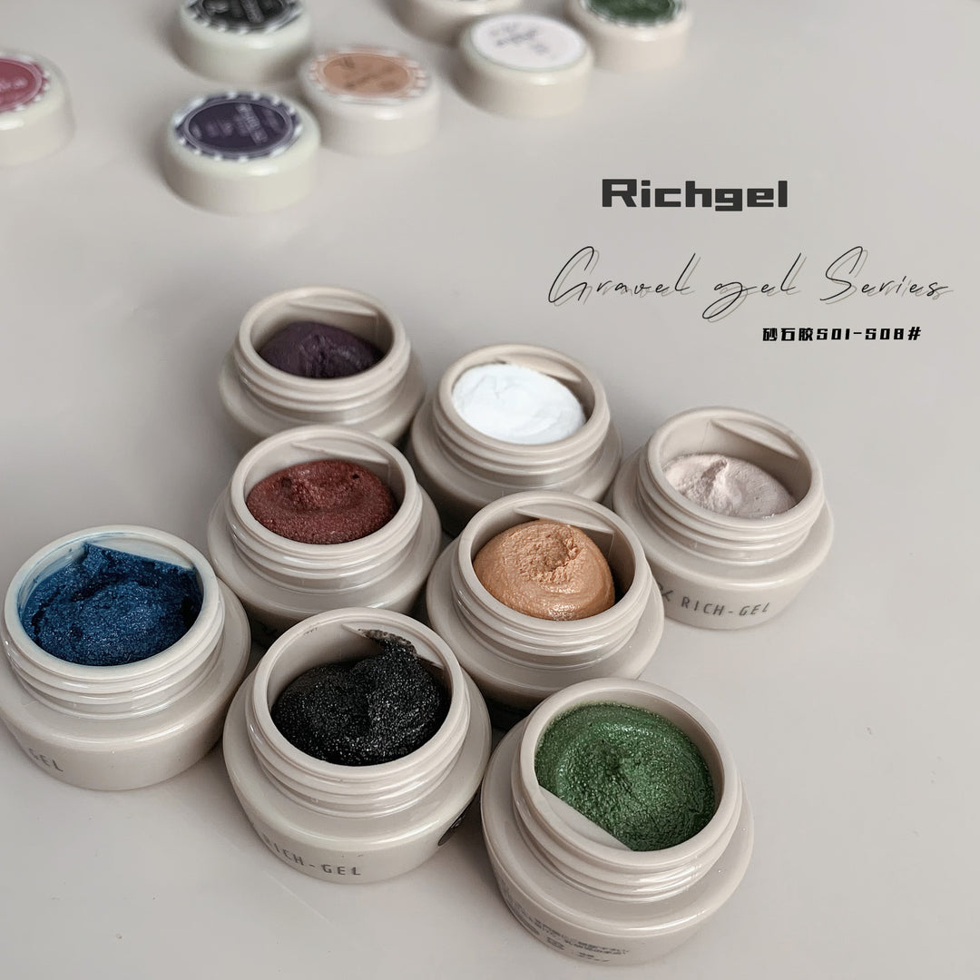 Richgel - Gravel Texture Gel S02 Ivory Sand | 4g