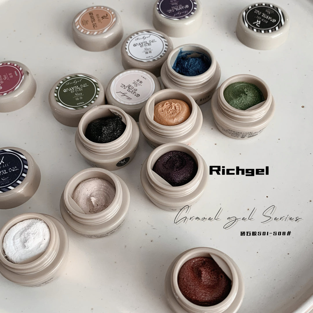 Richgel - Gravel Texture Gel S02 Ivory Sand | 4g