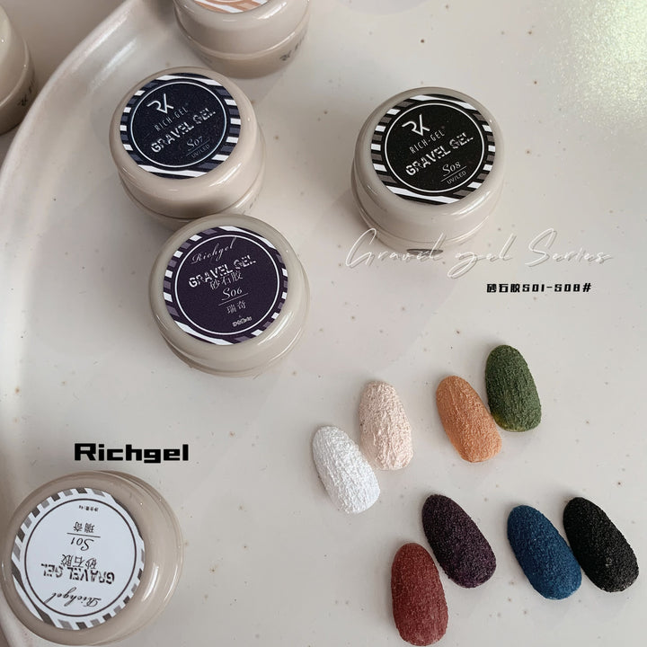 Richgel - Gravel Texture Gel S02 Ivory Sand | 4g