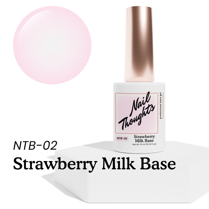 Nail Thoughts [NTB-02] Strawberry Milk Tinted Builder Base Gel in bottle