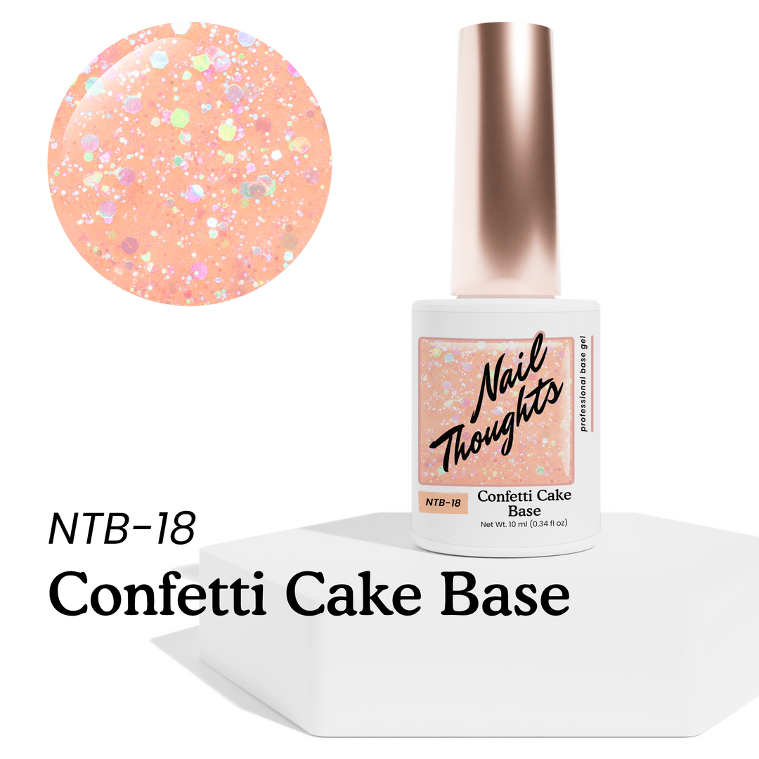 Nail Thoughts [NTB-18] Confetti Cake Tinted Builder Base Gel in bottle