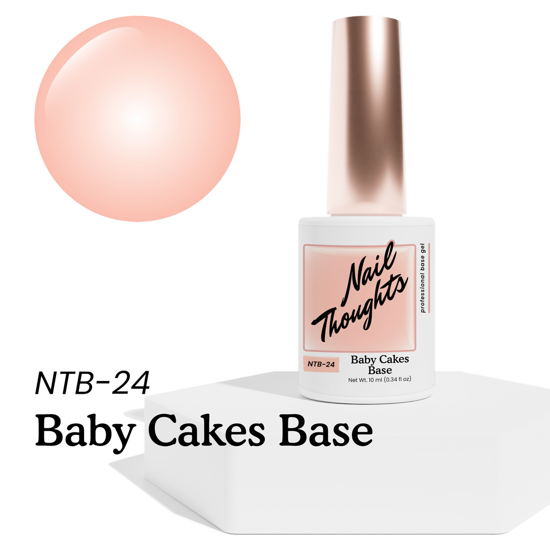 (Best Seller) Nail Thoughts [NTB-24] Baby Cakes Tinted Builder Base Gel in bottle