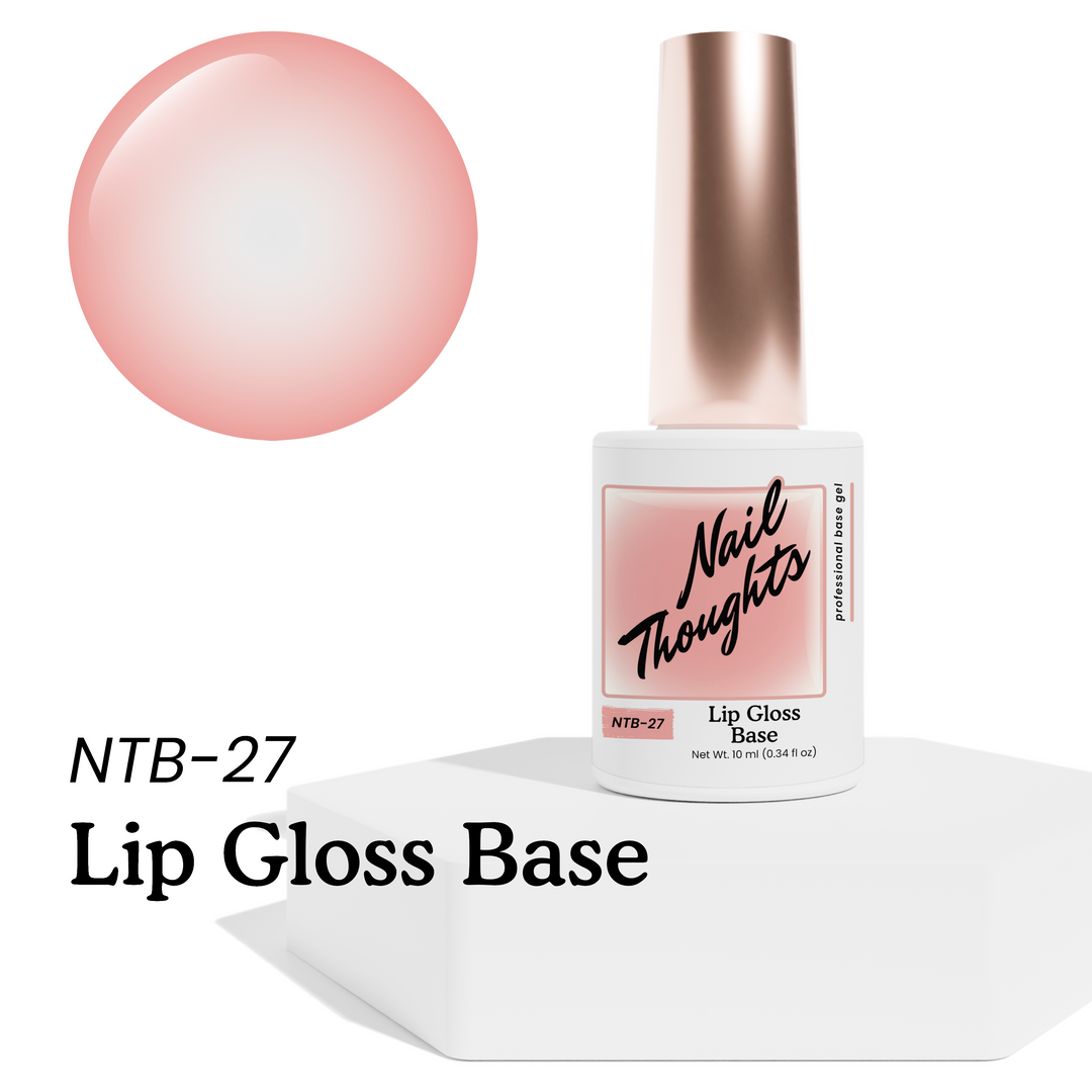 Nail Thoughts [NTB-27] Lip Gloss Tinted Builder Base Gel in bottle