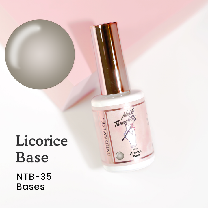 Nail Thoughts [NTB-35] Licorice Tinted Base Gel in bottle