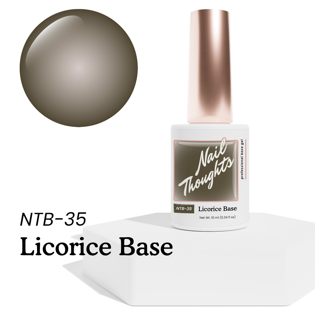 Nail Thoughts [NTB-35] Licorice Tinted Builder Base Gel in bottle