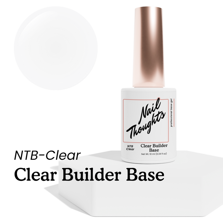 (Best Seller) Nail Thoughts [NTB-Clear] Clear Builder Base Gel in Bottle