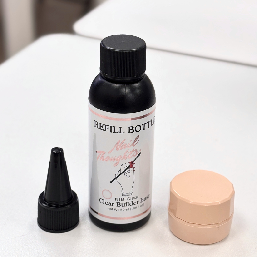 Nail Thoughts NTB-R Clear Refill 50g + Free Empty Pot