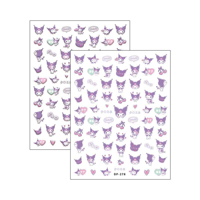 Tensor Nail Sticker - Kuromi 03