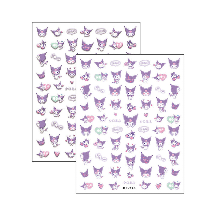 Tensor Nail Sticker - Kuromi 03