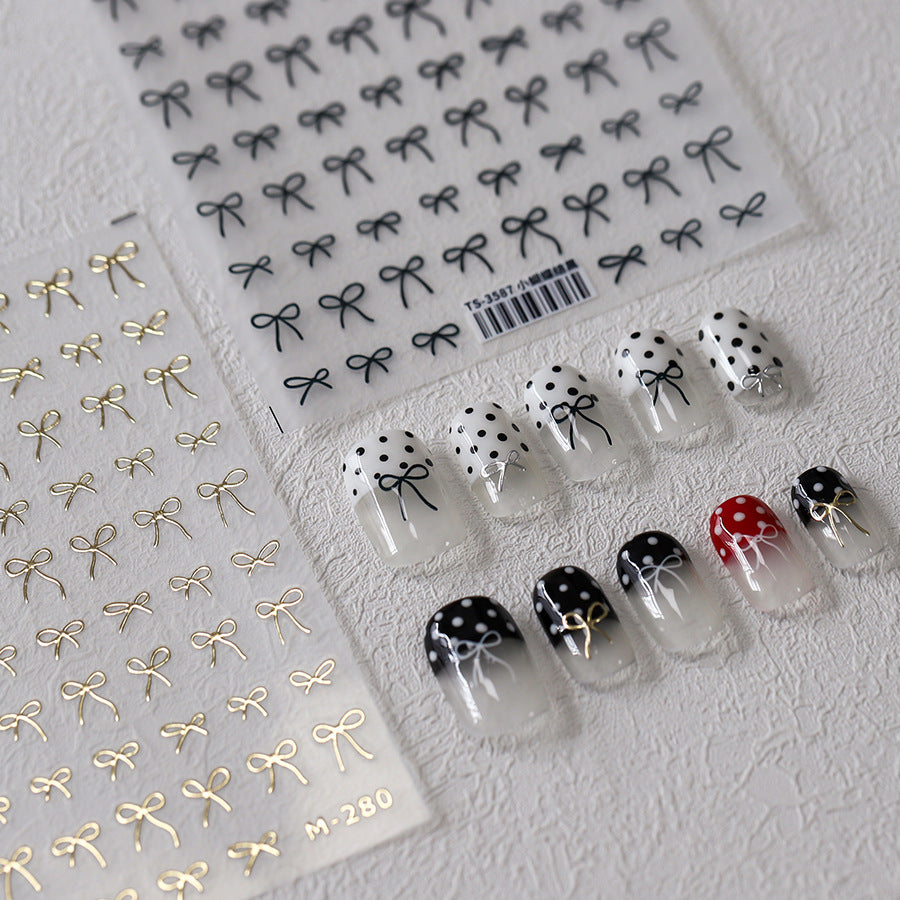 Tensor Nail Sticker - Bow (Gold)