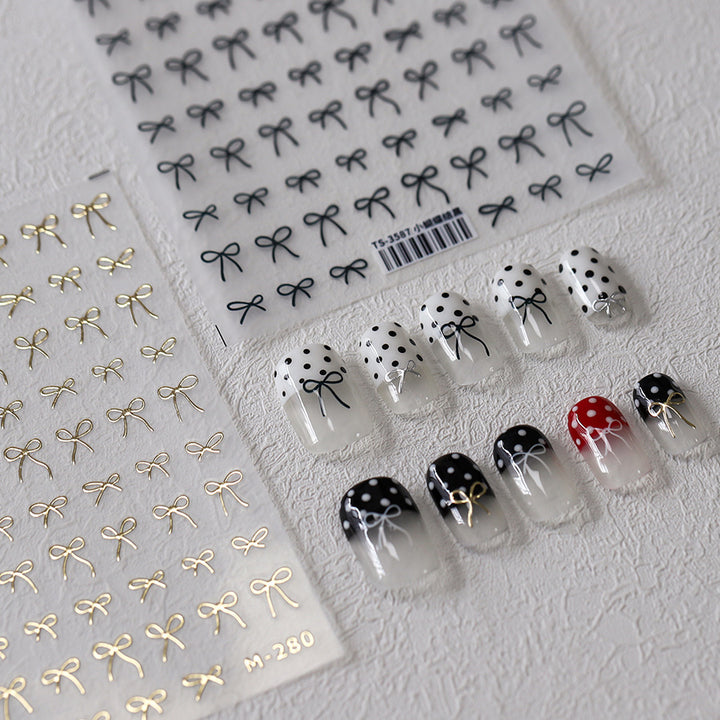Tensor Nail Sticker - Bow (Gold)