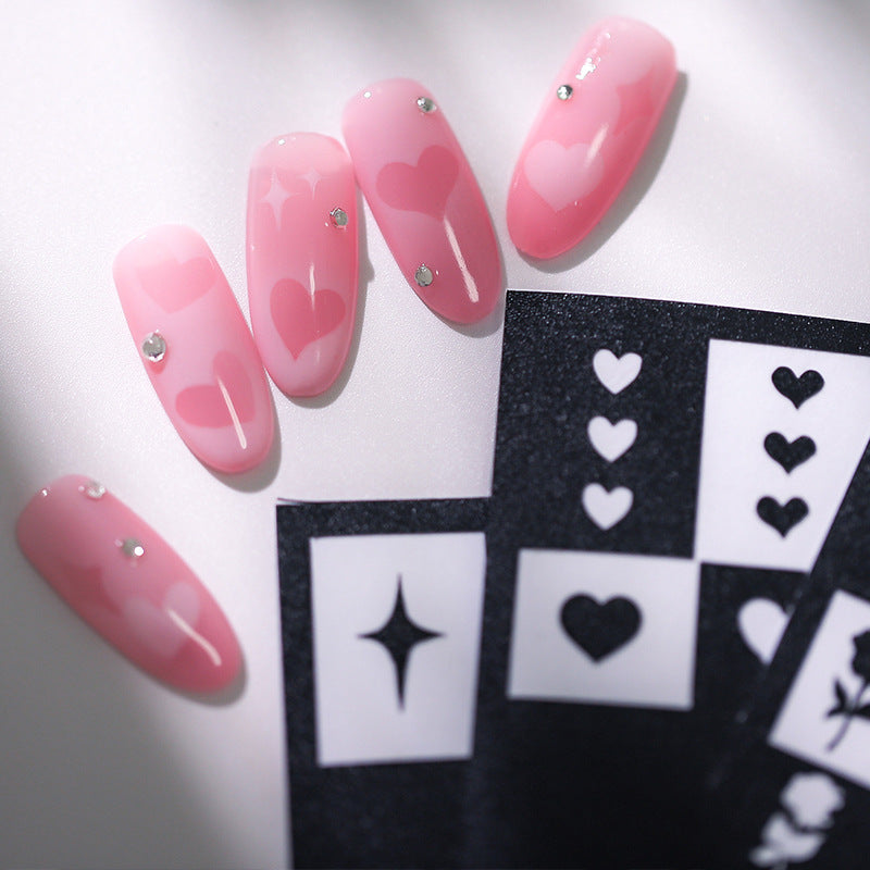 Tensor Nail Sticker -Airbrush Stencil Sticker ( 7 Types)