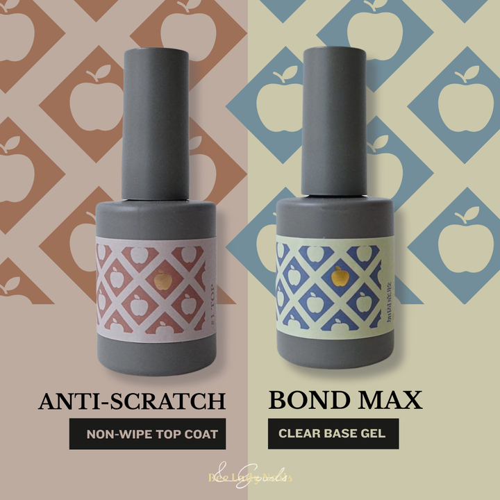 Ringo and Mimosa -Anti-Scratch Non-Wipe Top Coat + Bond Max Base Gel Set