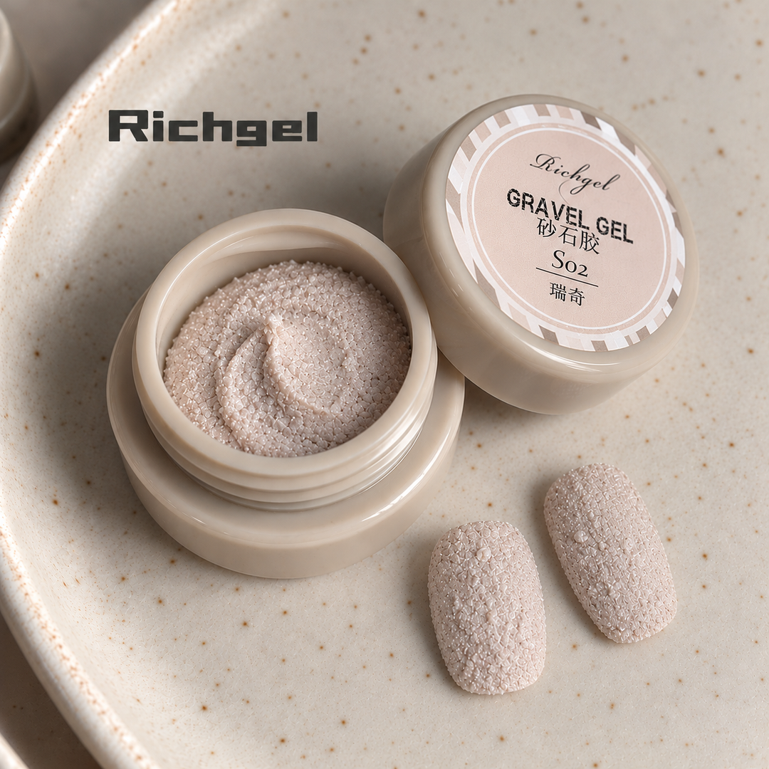 Richgel - Gravel Texture Gel S02 Ivory Sand | 4g