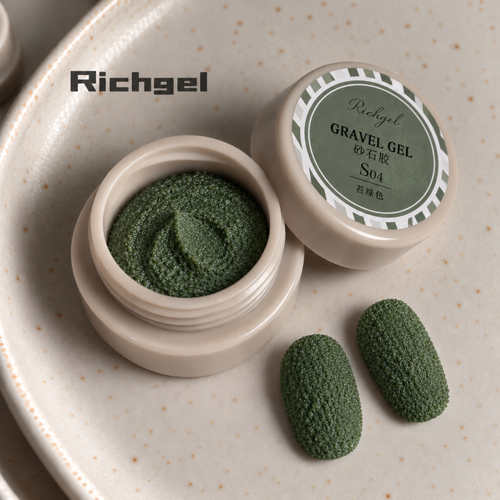 Richgel - Gravel Texture Gel S04 Moss Green | 4g