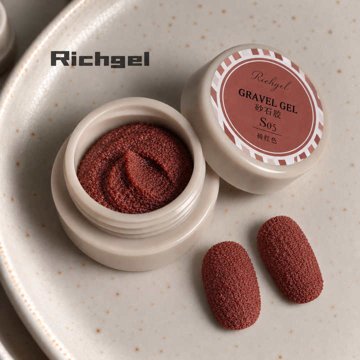 Richgel - Gravel Texture Gel S05 Brick Red | 4g