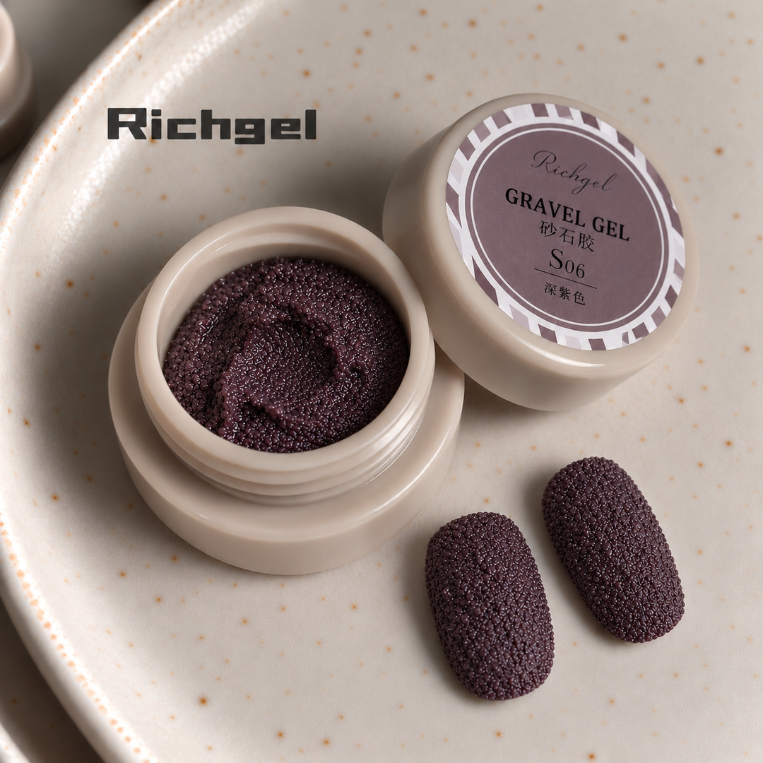 Richgel - Gravel Texture Gel S06 Deep Plum | 4g