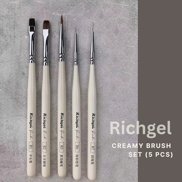 Bee Lady Nails - Creamy Brush Set (5 pcs)