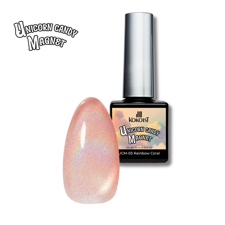 KOKOIST Unicorn Candy Magnet UCM-03 Rainbow Coral