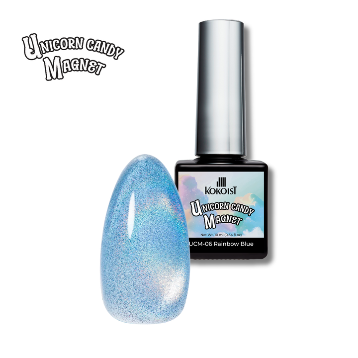 KOKOIST Unicorn Candy Magnet UCM-06 Rainbow Blue